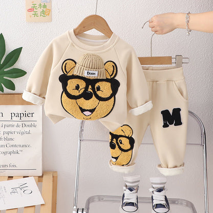 A cartoon fleece suit