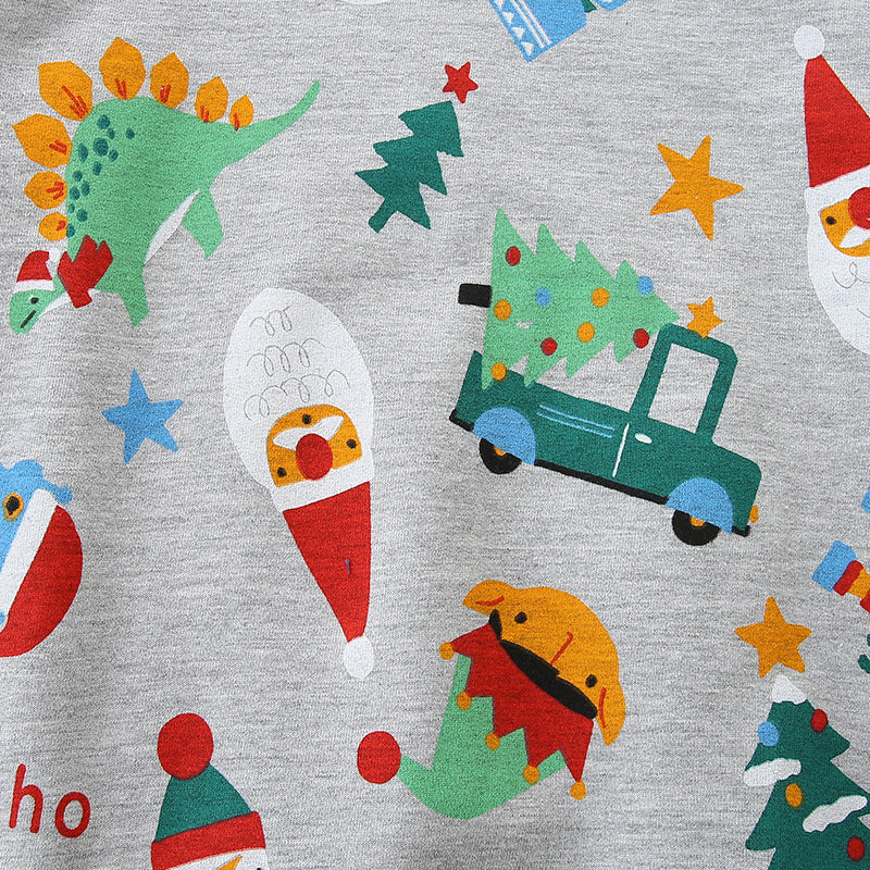 A christmas print sweater