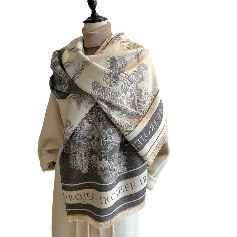 A scarf a warm shawl