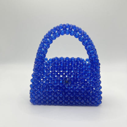 A niche design bag women's summer high-value girlfriends with the same multi-color cut beaded bag handmade DIY handbag
