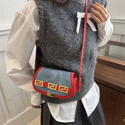 A saddle bag women's bag