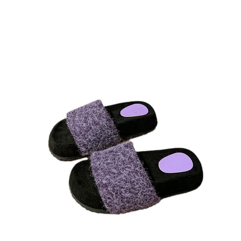 A plush slipper