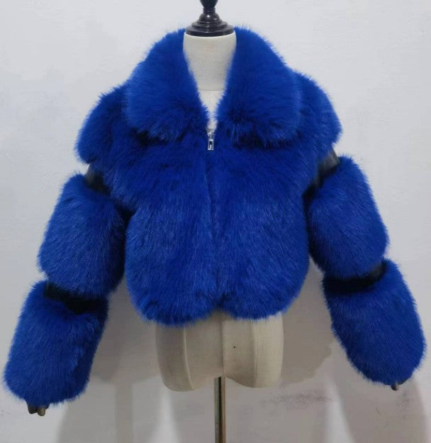 A faux fur jacket