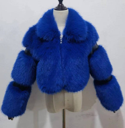A faux fur jacket