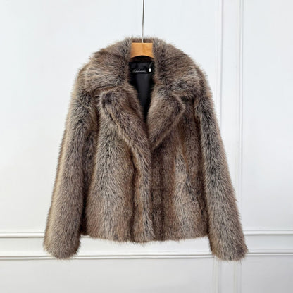 A faux fur jacket