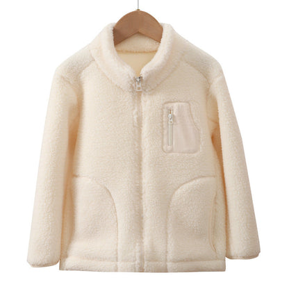 A Children's fleece warm jacket