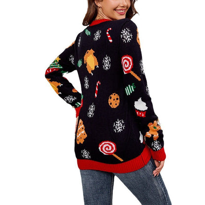 A christmas printed sweater