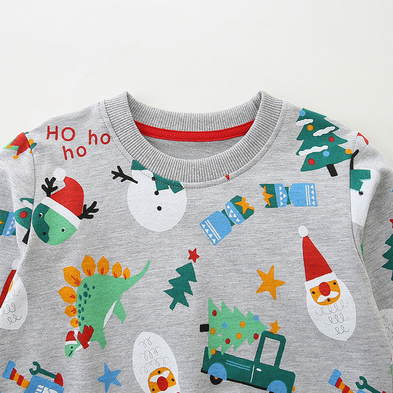 A christmas print sweater