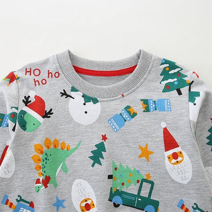 A christmas print sweater