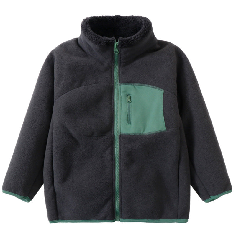 A Children's fleece warm jacket