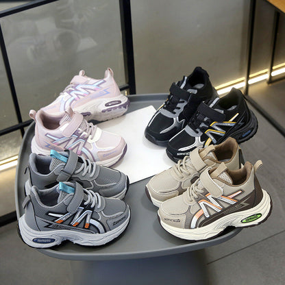 A children's sports shoes