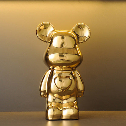 A cartoon love bear violent bear ornament