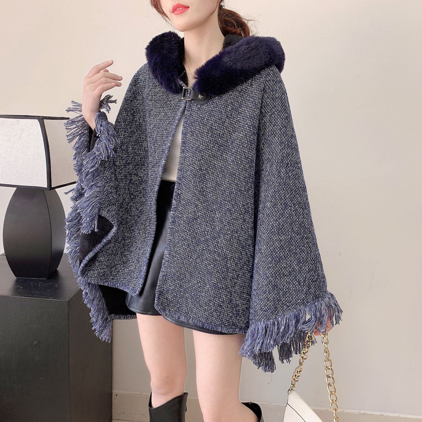 A faux fur jacket