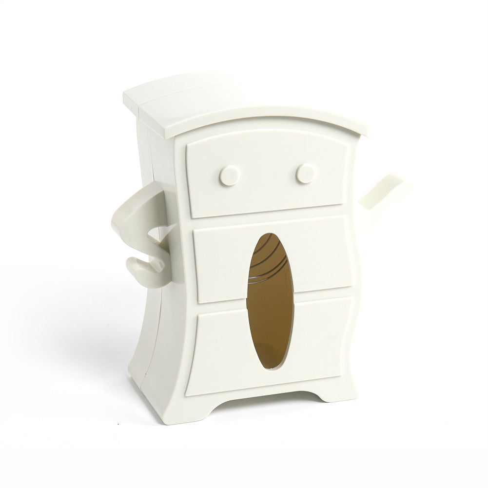 A tissue storage box