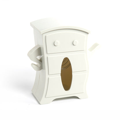 A tissue storage box