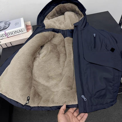 A Boys' Tooling Fleece Pie Overcomes  Autumn and Winter New Medium and Older Children's Thickened Cotton