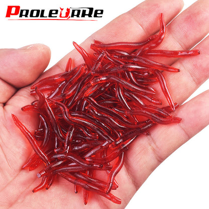 A shrimp fishy smell simulation fake bait red worm luya soft bait