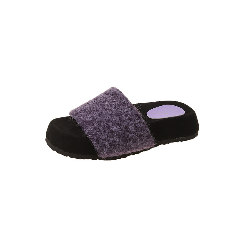 A plush slipper