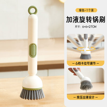 A long-handled brush