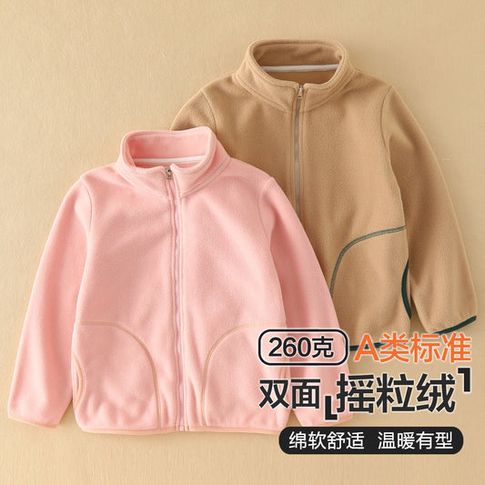 A Children's fleece warm jacket
