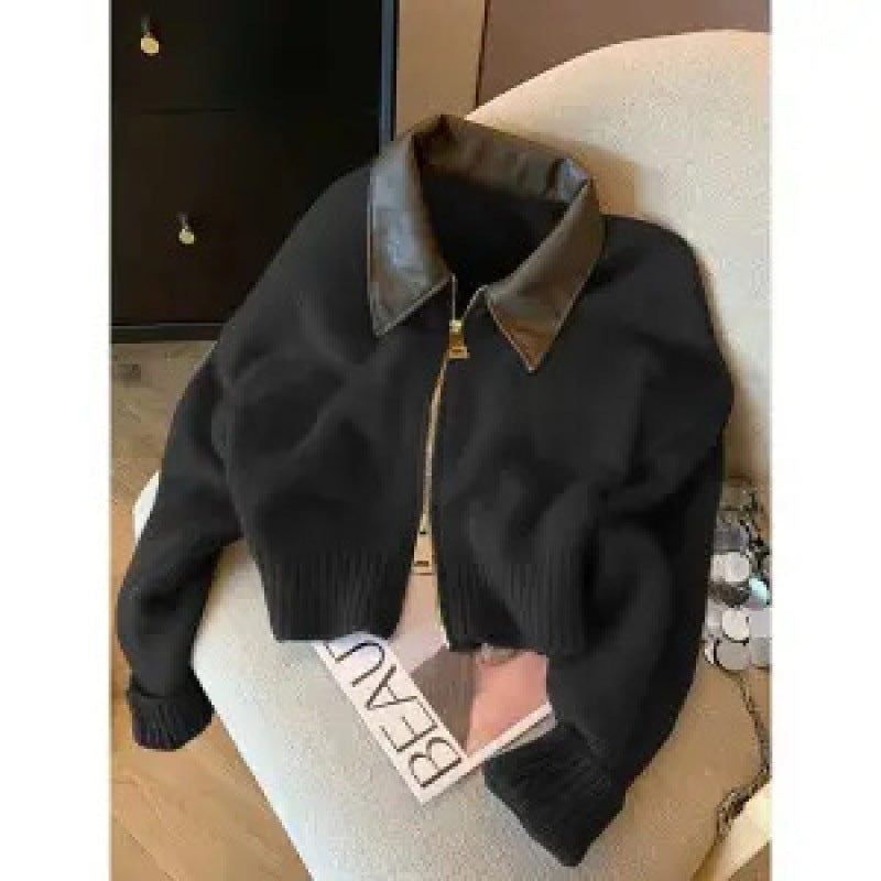 A short sweater jacket