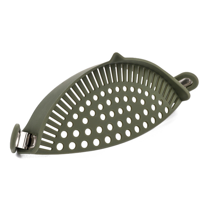 A silicone drain filter baffle