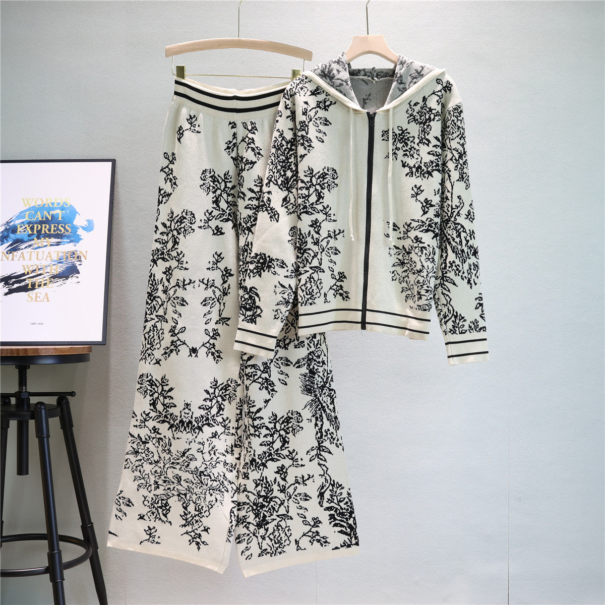 A knitted two-piece set