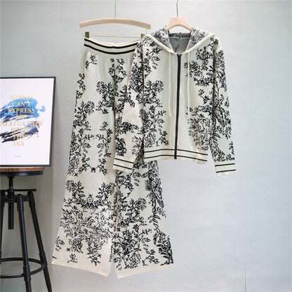 A knitted two-piece set