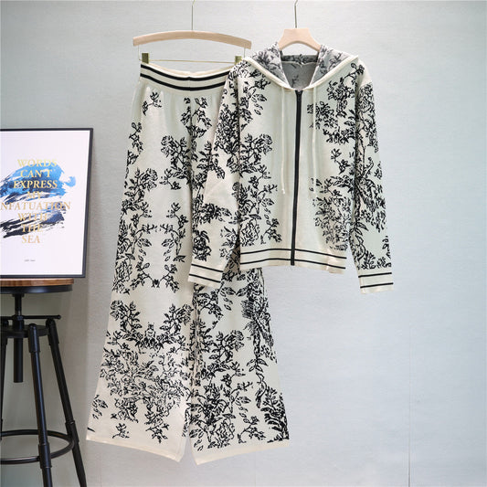 A knitted two-piece set