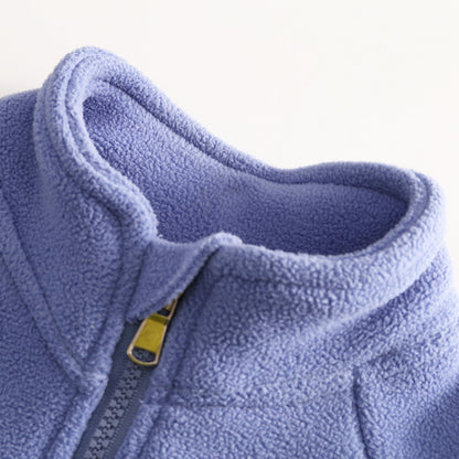 A children's warm fleece jacket for winter