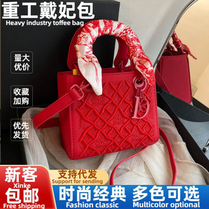 A  bag with embroidery pattern