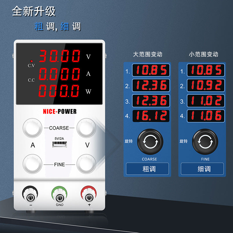A Adjustable DC regulated power supply SPS3010 notebook computer maintenance power supply 30V10A switching power supply