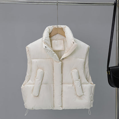 A winter women's vest jacket