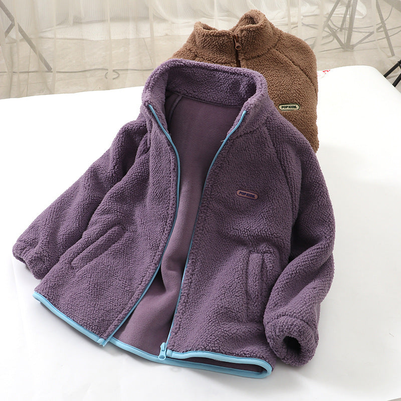 A Children's fleece warm jacket