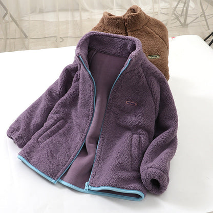 A Children's fleece warm jacket