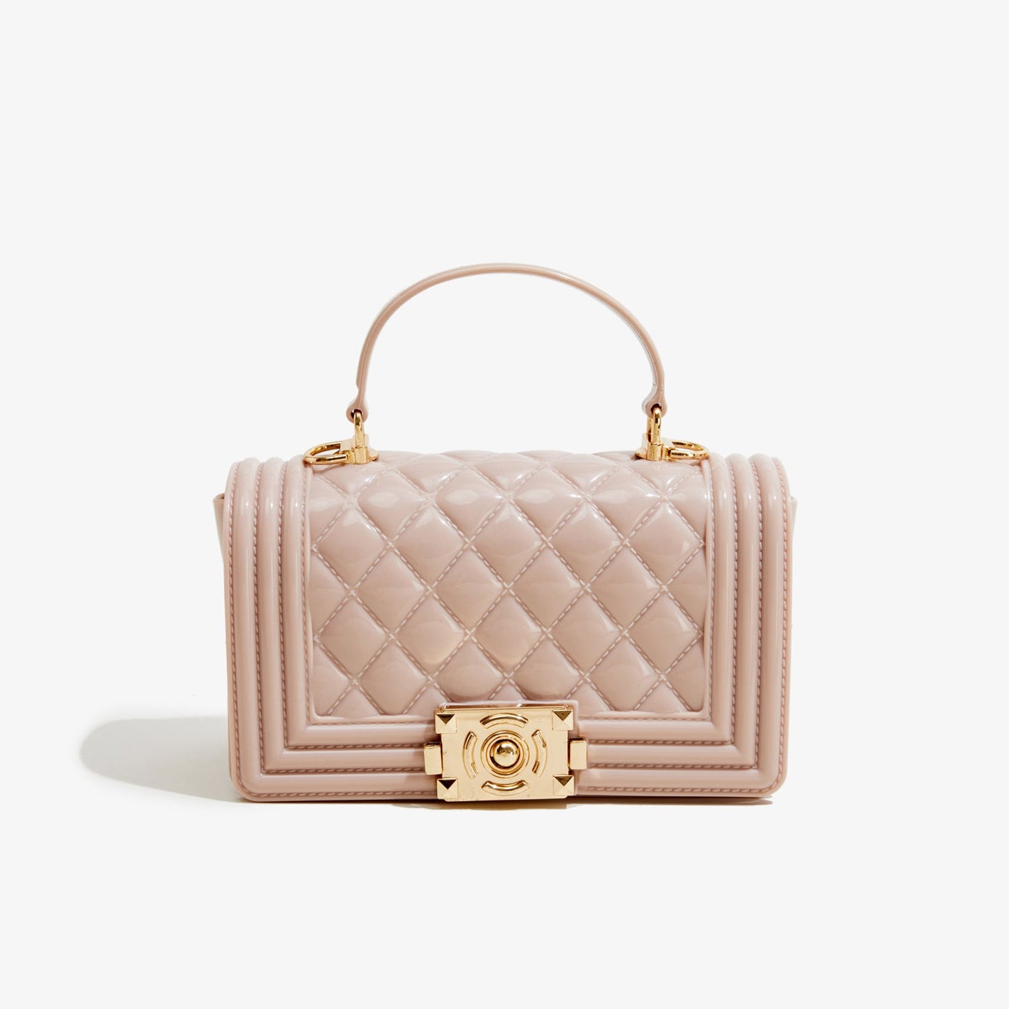 A PVC diamond square bag fashionable versatile handbag