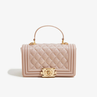 A PVC diamond square bag fashionable versatile handbag