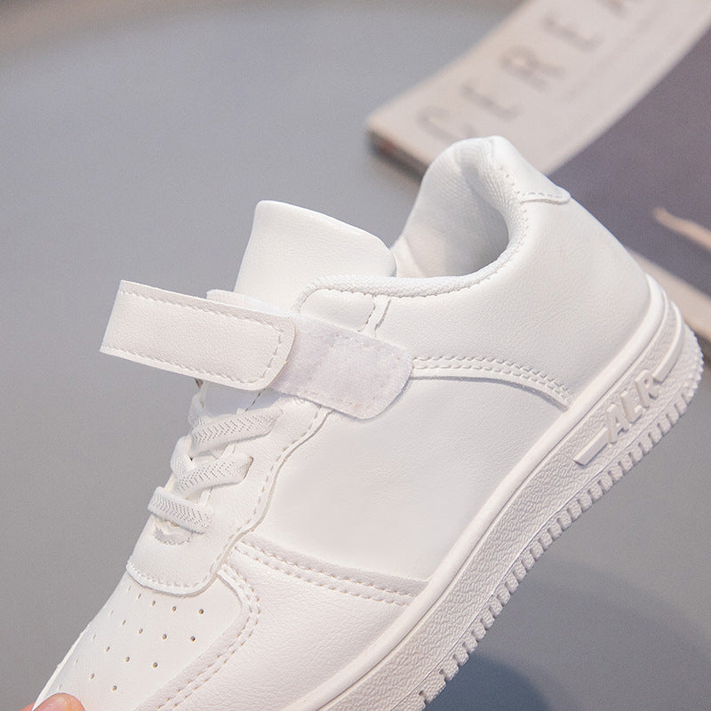 A new board shoes girls shoes boys white shoes soft sole running shoes