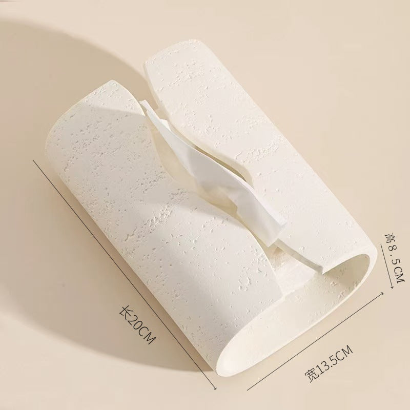 A Dongshi wabi-sabi wind living room coffee table tissue box home hotel paper pumping carton gift model room decoration ornament