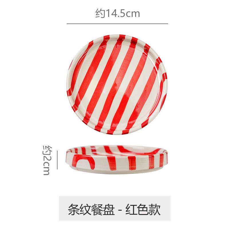 A ceramic disc stripes