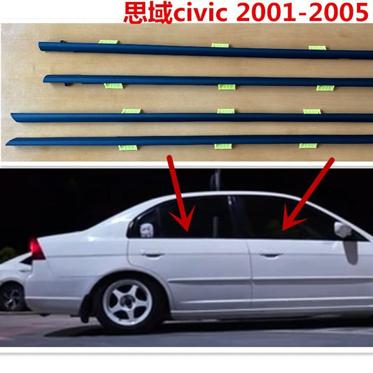 A car door and window glass outer pressing strip water retaining cut sealing strip outer pressing strip suitable for Honda Civic civic2001-2005