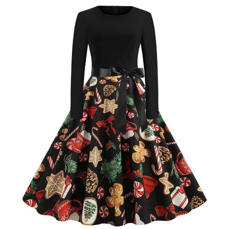 A christmas floral dress