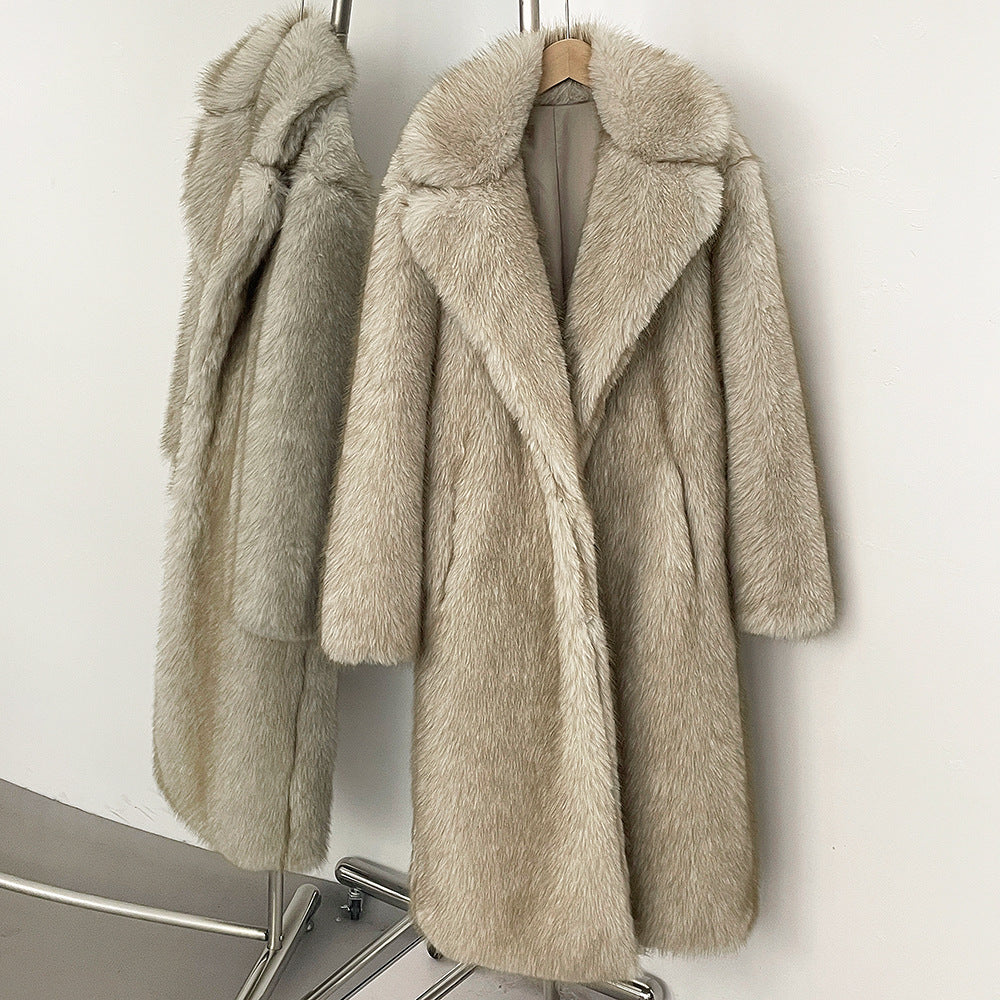 A faux fur jacket