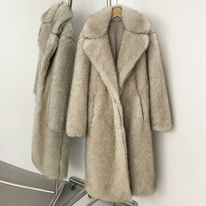 A faux fur jacket