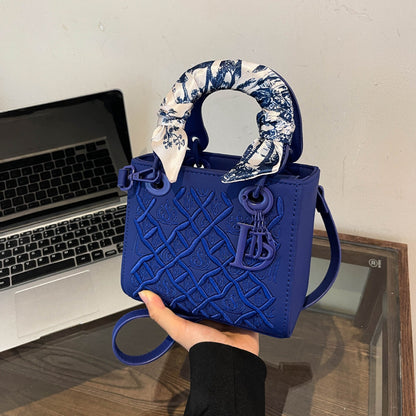 A  bag with embroidery pattern