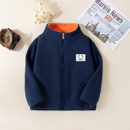 A Children's fleece warm jacket