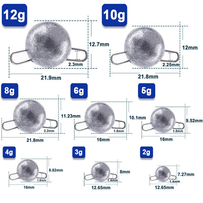 A Luya quick hanging lead drop big-eared macaque counterweight lead round