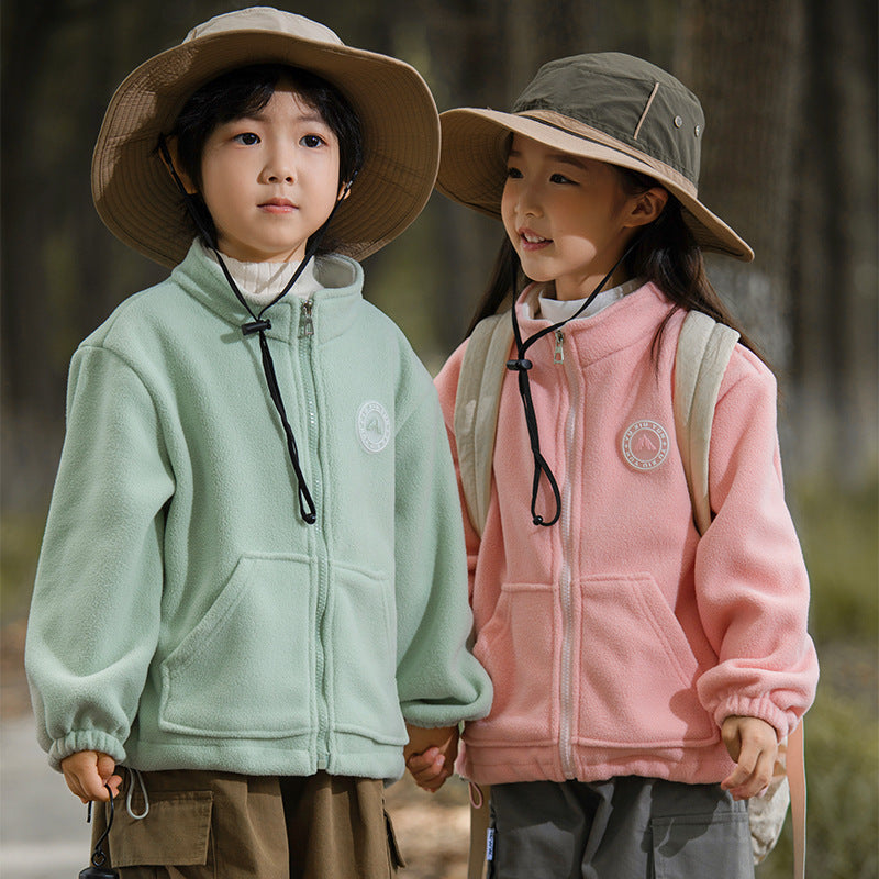 A Children's fleece warm jacket