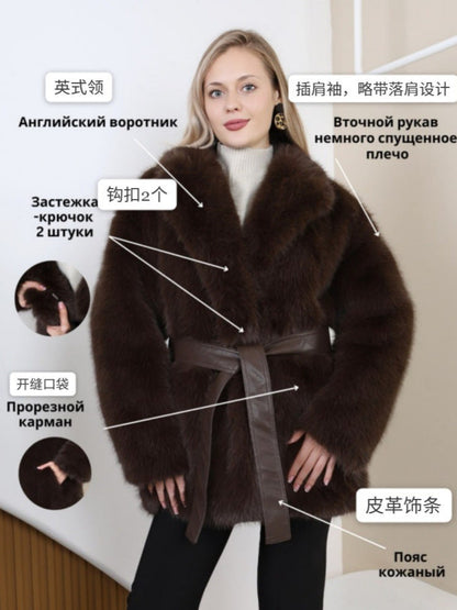 A faux fur jacket