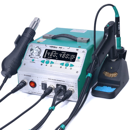 A tin suction pump automatic dismantling and welding tin suction gun welding table 2-in-1 electric tin suction device welding table